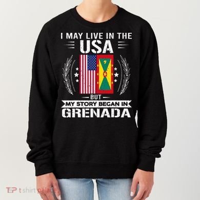 Grenada American And Grenada Flags Proud Grenada Women's Sweatshirt