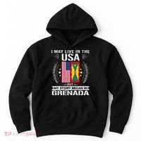 Grenada American And Grenada Flags Proud Grenada Hoodie thumb 0
