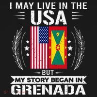 Grenada American And Grenada Flags Proud Grenada Apron thumb 3