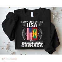 Grenada American And Grenada Flags Proud Grenada Sweatshirt thumb 2