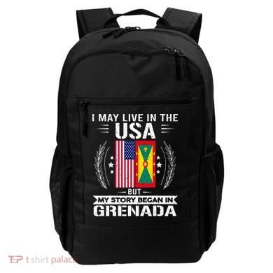 Grenada American And Grenada Flags Proud Grenada Backpack