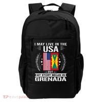 Grenada American And Grenada Flags Proud Grenada Backpack thumb 0