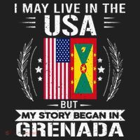 Grenada American And Grenada Flags Proud Grenada Beanie thumb 2