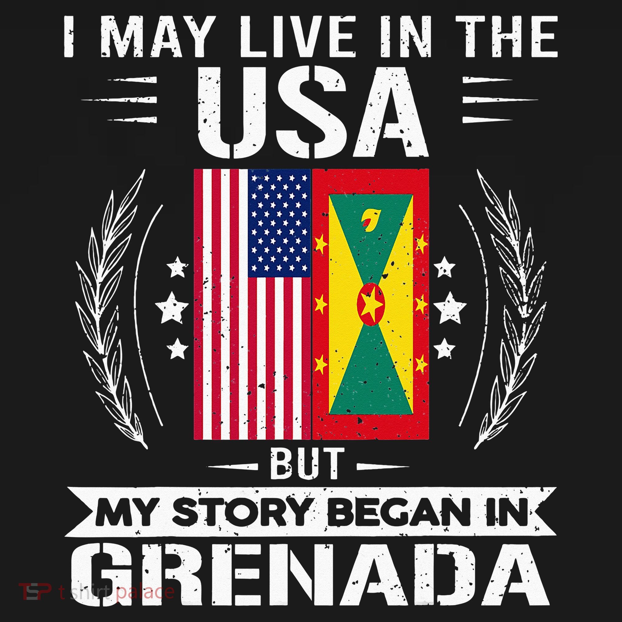 Grenada American And Grenada Flags Proud Grenada Coaster