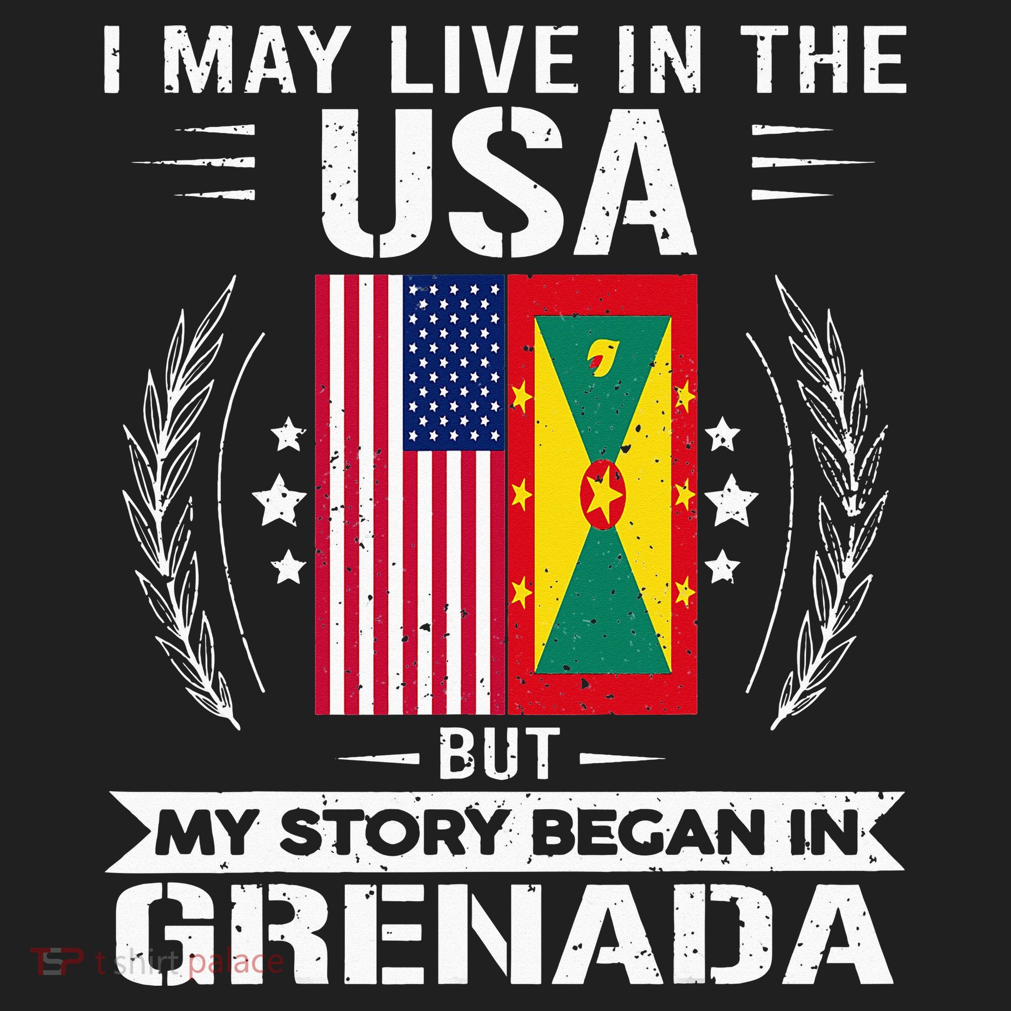 Grenada American And Grenada Flags Proud Grenada Hat