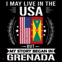 Grenada American And Grenada Flags Proud Grenada Women's T-Shirt thumb 6