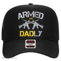 Guns Armed And Dadly Funny Deadly Father Hat thumb 0