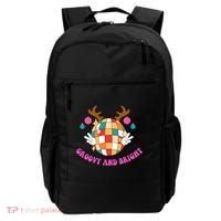 Groovy And Bright Disco Christmas Reindeer Backpack thumb 0