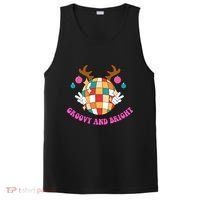 Groovy And Bright Disco Christmas Reindeer PosiCharge Competitor Tank thumb 0