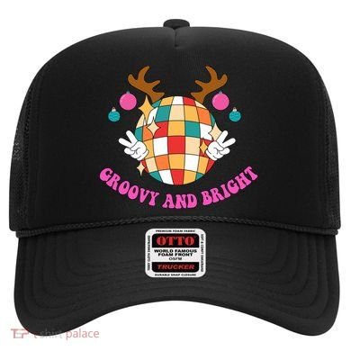 Groovy And Bright Disco Christmas Reindeer Hat