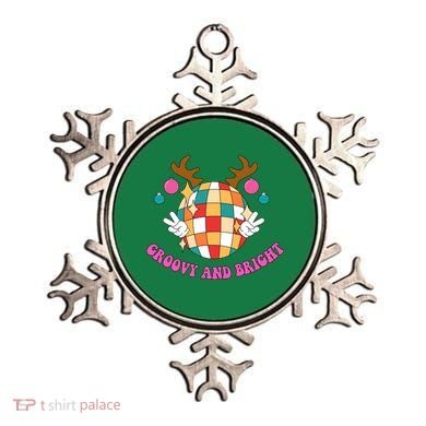 Groovy And Bright Disco Christmas Reindeer Ornament