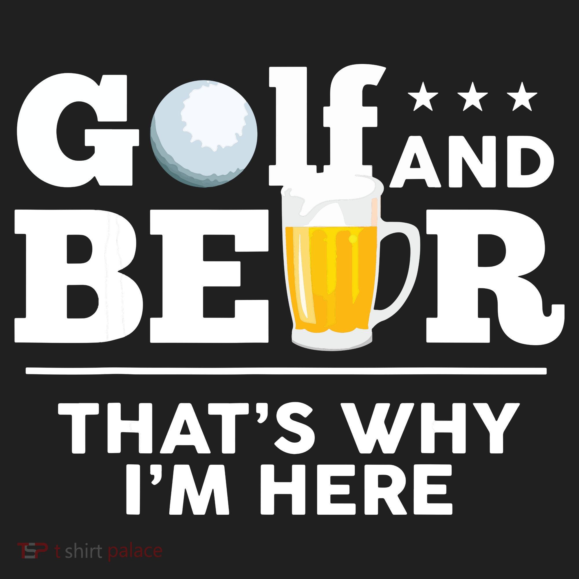 Golf And Beer That's Why I'm Here | Funny Golf Player Sarcasm Tumbler