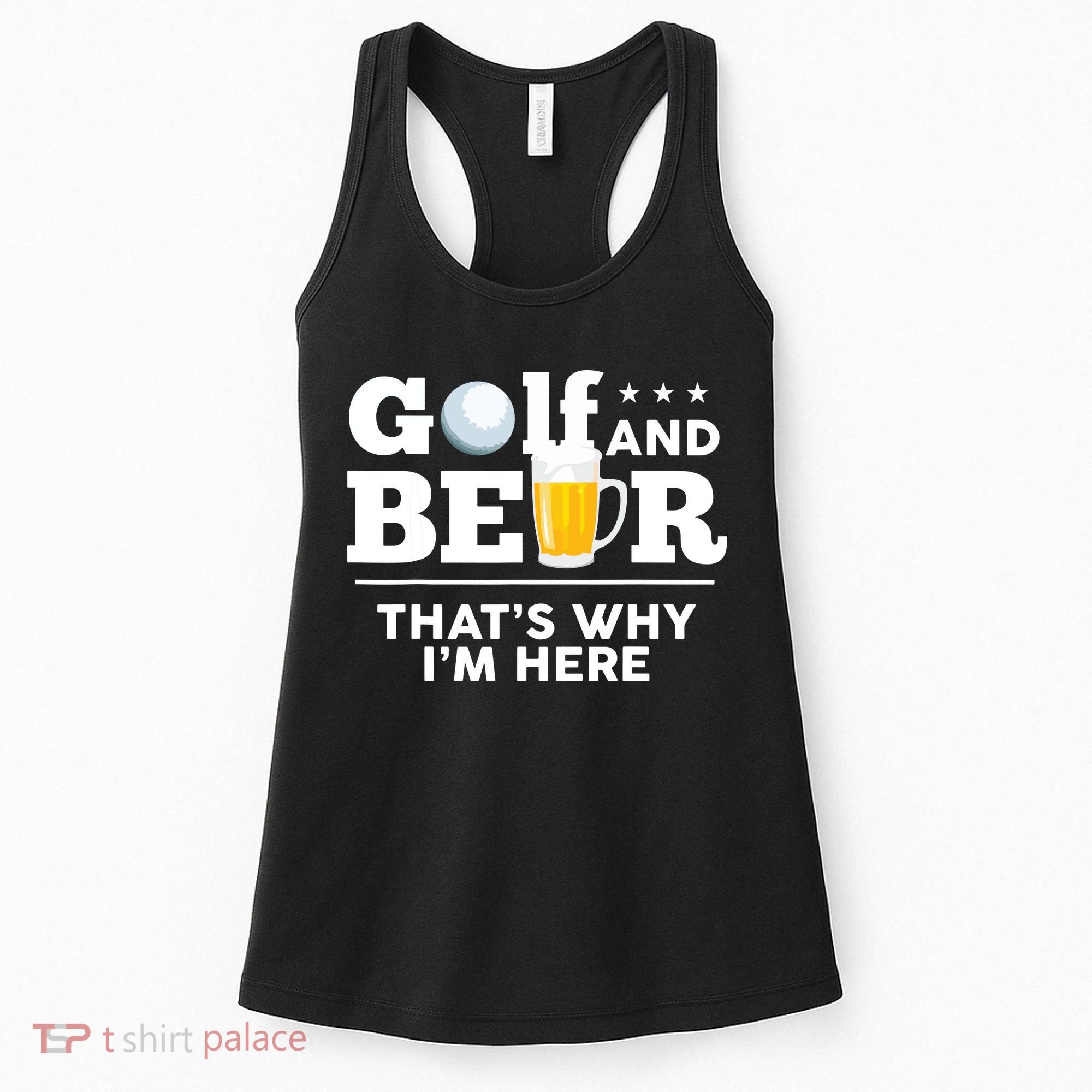 Golf And Beer That's Why I'm Here | Funny Golf Player Sarcasm Women's Tank Top