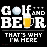 Golf And Beer That's Why I'm Here | Funny Golf Player Sarcasm Women's Tank Top thumb 5