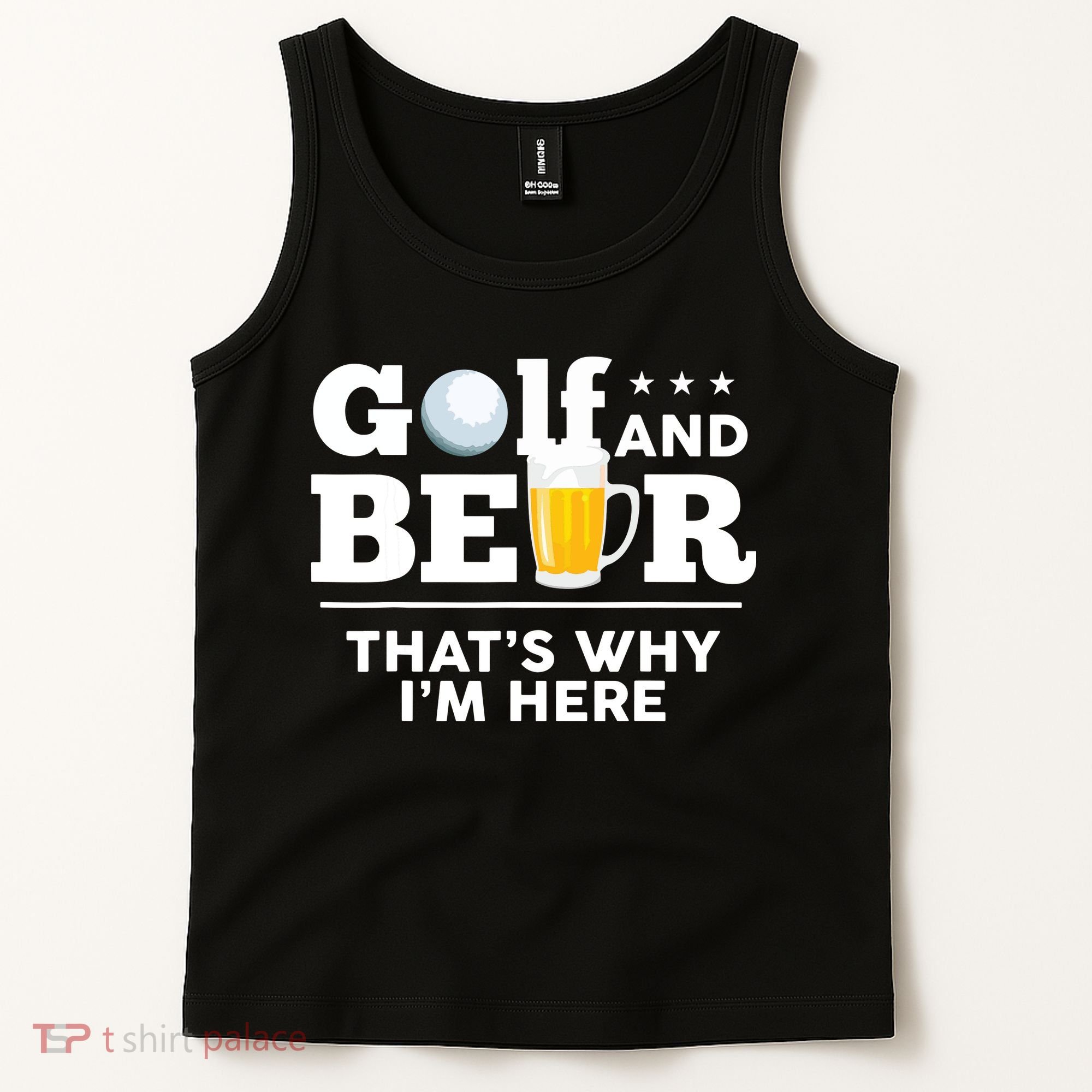 Golf And Beer That's Why I'm Here | Funny Golf Player Sarcasm Tank Top