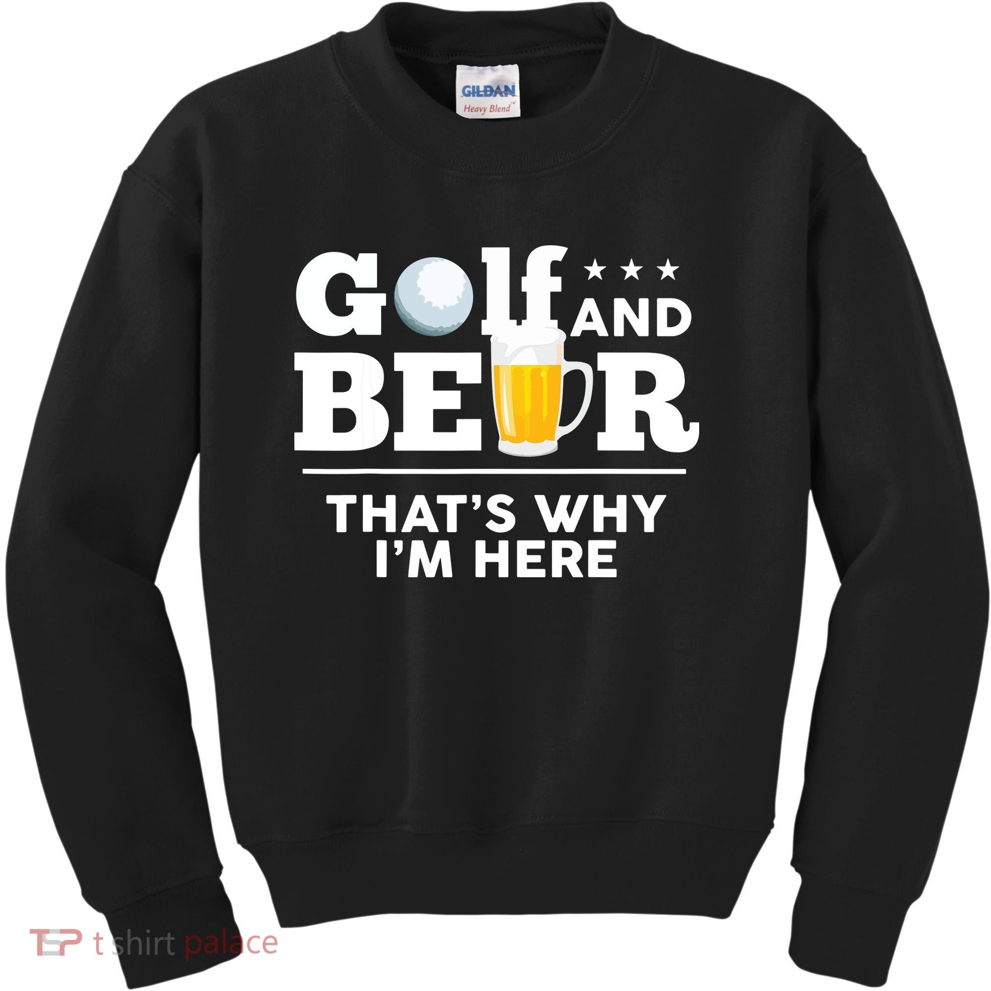 Golf And Beer That's Why I'm Here | Funny Golf Player Sarcasm Kids Sweatshirt