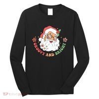 Groovy And Bright Santa Claus Christmas Long Sleeve Shirt thumb 0