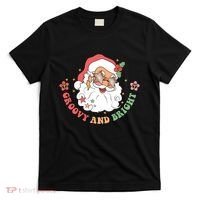 Groovy And Bright Santa Claus Christmas T-Shirt thumb 0