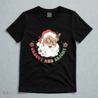 Groovy And Bright Santa Claus Christmas T-Shirt thumb 5