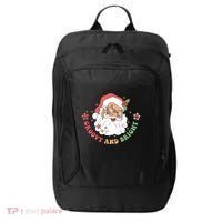 Groovy And Bright Santa Claus Christmas City Backpack thumb 0
