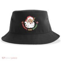 Groovy And Bright Santa Claus Christmas Sustainable Bucket Hat thumb 0