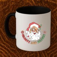 Groovy And Bright Santa Claus Christmas Coffee Mug thumb 2