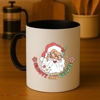 Groovy And Bright Santa Claus Christmas Coffee Mug thumb 4