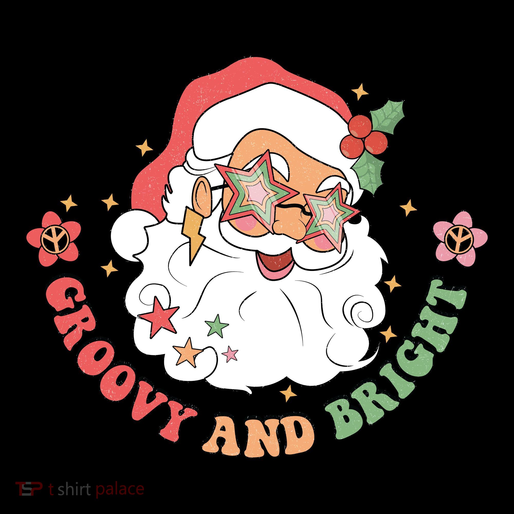 Groovy And Bright Santa Claus Christmas Coffee Mug