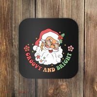 Groovy And Bright Santa Claus Christmas Coaster thumb 0