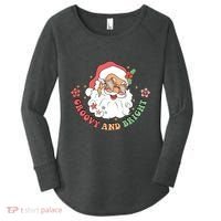 Groovy And Bright Santa Claus Christmas Women's Perfect Tri Tunic Long Sleeve Shirt thumb 0