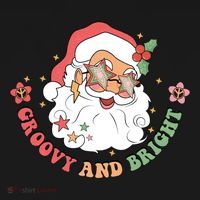 Groovy And Bright Santa Claus Christmas Women's Hoodie thumb 2