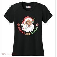 Groovy And Bright Santa Claus Christmas Women's Cooling Performance Crew T-Shirt thumb 0