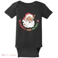 Groovy And Bright Santa Claus Christmas Baby Bodysuit thumb 0