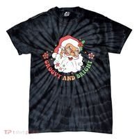 Groovy And Bright Santa Claus Christmas Tie-Dye T-Shirt thumb 0