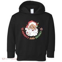 Groovy And Bright Santa Claus Christmas Toddler Hoodie thumb 0