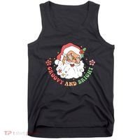 Groovy And Bright Santa Claus Christmas Tank Top thumb 0