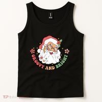 Groovy And Bright Santa Claus Christmas Tank Top thumb 2