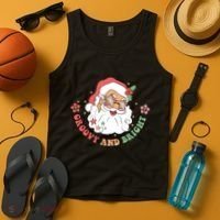 Groovy And Bright Santa Claus Christmas Tank Top thumb 4