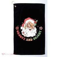 Groovy And Bright Santa Claus Christmas Golf Towel thumb 0