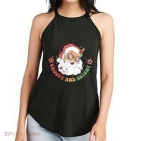 Groovy And Bright Santa Claus Christmas Women's Perfect Tri Rocker Tank thumb 2