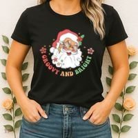 Groovy And Bright Santa Claus Christmas Women's T-Shirt thumb 2