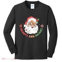 Groovy And Bright Santa Claus Christmas Kids Long Sleeve Shirt thumb 0