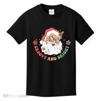 Groovy And Bright Santa Claus Christmas Kids T-Shirt thumb 0
