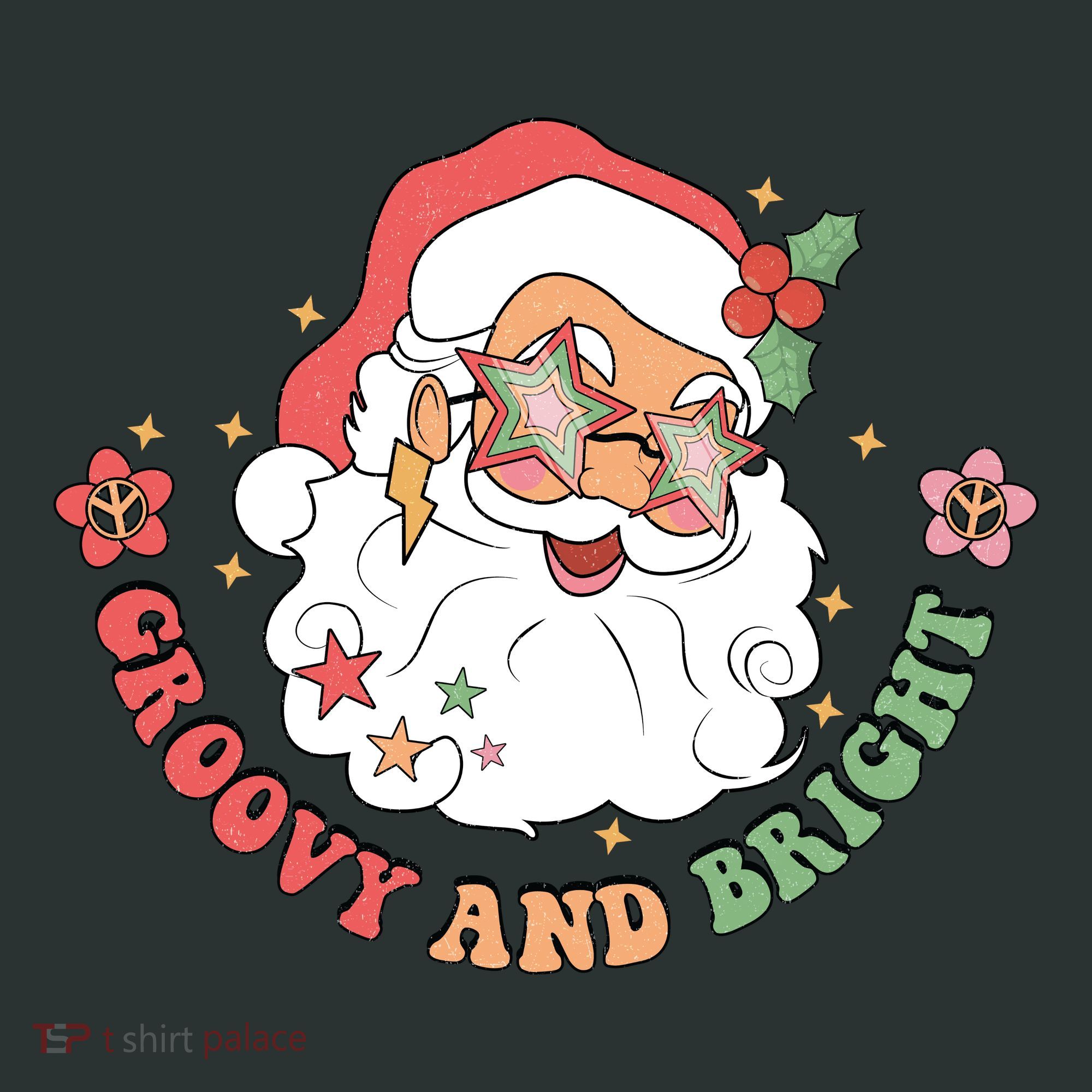 Groovy And Bright Santa Claus Christmas Infant Baby Jersey Bodysuit
