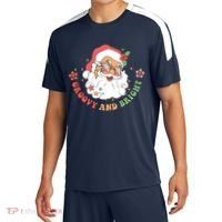 Groovy And Bright Santa Claus Christmas Sport-Tek Competitor United Soccer Jersey thumb 0