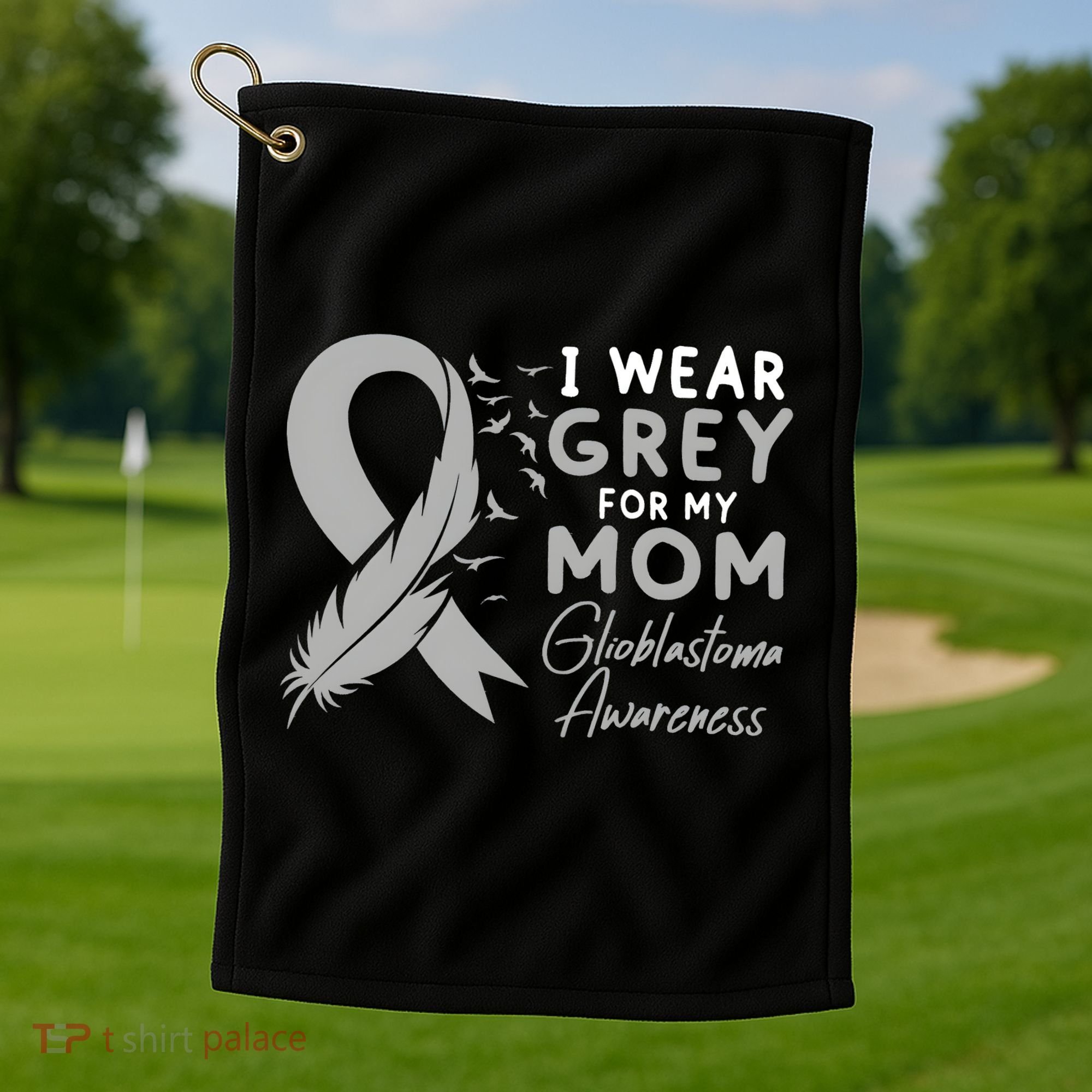 Glioblastoma Awareness Brain Cancer Golf Towel