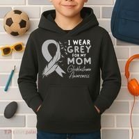 Glioblastoma Awareness Brain Cancer Kids Hoodie thumb 2