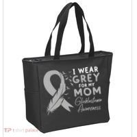 Glioblastoma Awareness Brain Cancer Tote Bag thumb 2
