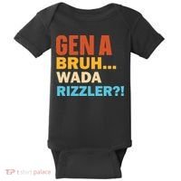 Gen A Bruh Wada Rizzler Baby Bodysuit thumb 0
