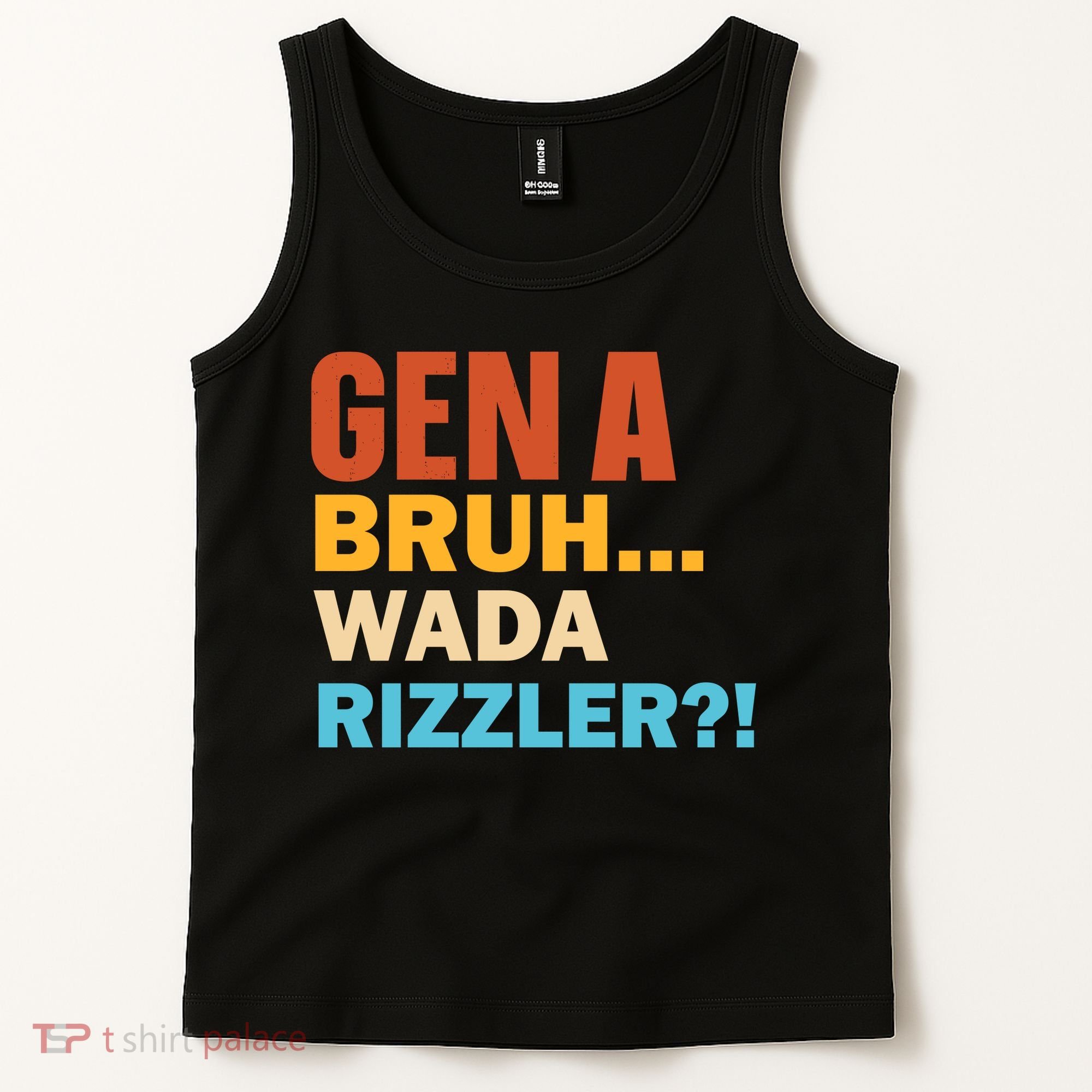 Gen A Bruh Wada Rizzler Tank Top